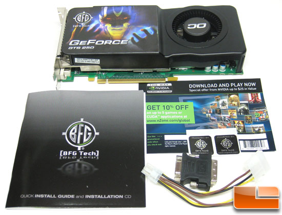 BFG Tech GeForce GTS 250 Retail Bundle