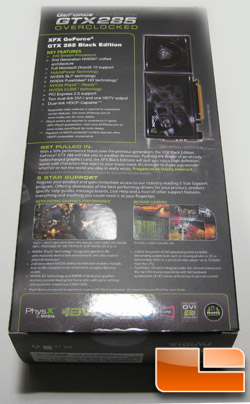 XFX GTX 285 Box Back