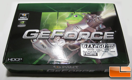 Palit GTX 260 Front Box Image