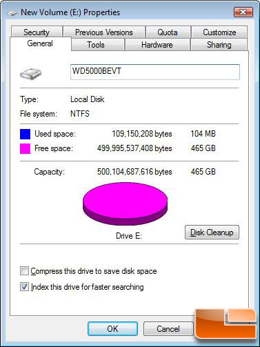 WD Scorpio Blue 500GB Capacity