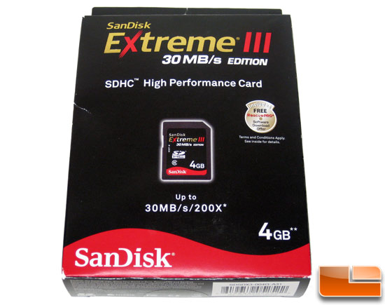 SanDisk Extreme III 4GB Secure Digital High-Capacity (SDHC) Flash Card Model SDSDX3-004G-A31