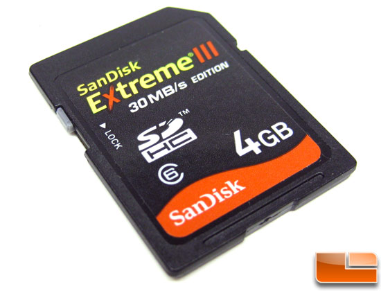 Sandisk 4GB Extreme III SDHC Memory Card in Retail Packaging