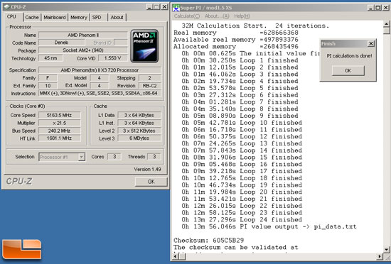 MSI 790GX G65 Overclocking Super Pi 32M at 5.2GHz