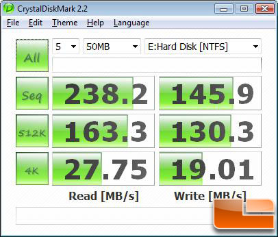 CrystalDiskMark v2.2 Benchmark