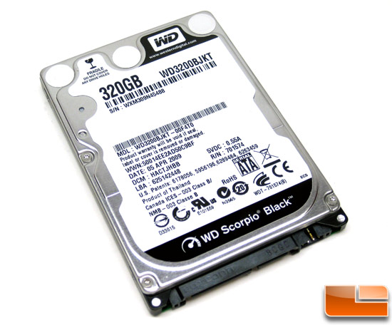 Western Digital Scorpio Black 320GB Hard Drive