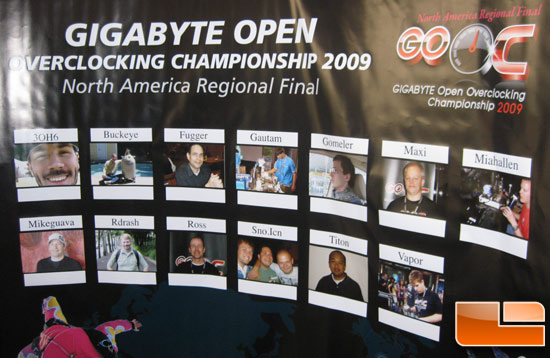 Gigabyte Open Overclocking Championship 2009 Competition Area