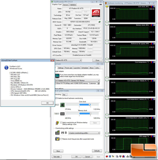 Radeon HD 4770 RivaTuner Overclocking