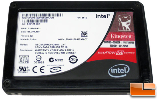 Kingston 80GB SSDNow  M Series Drive Review