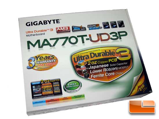 Gigabyte A-MA770T-UD3P Motherboard Review