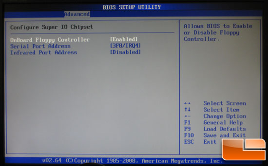 ASRock M3A780GXH SuperIO Settings