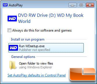 WD My Book World Edition II 2TB Setup Step 1