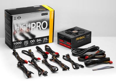 Antec High Current Pro 1000 - box and contents