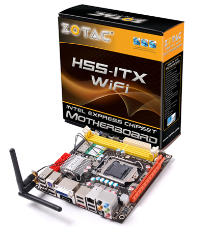 ZOTAC released a socket LGA1156 based ITX motherboard