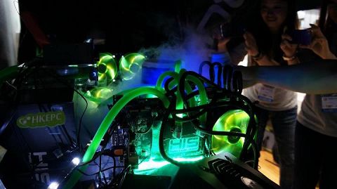 Overclocking competition rig