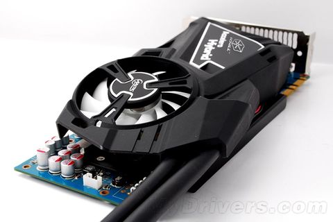 Inno3D iChill GTX 680 showing liquid cooling pipes