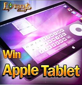 Join the Lords Online Beta Test and Win Apple Tablet!
