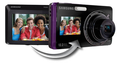 Samsung’s new point and shoot has LCD’s front and back
