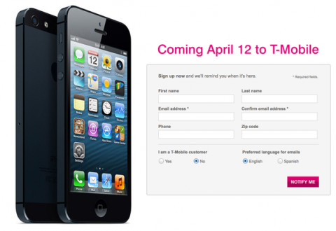 T-Mobile iPhone 5