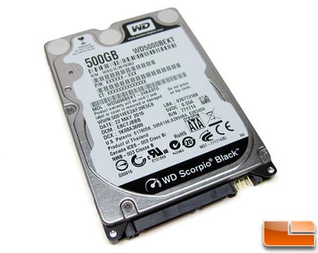 Western Digital Scorpio Black 500GB Notebook Hard Drive