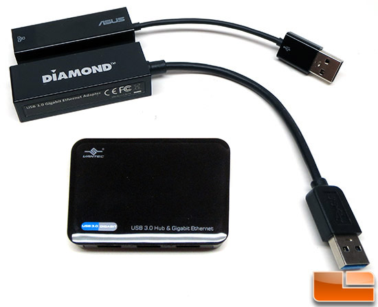 ASUS Diamond and Vantec Gigabit Adapters