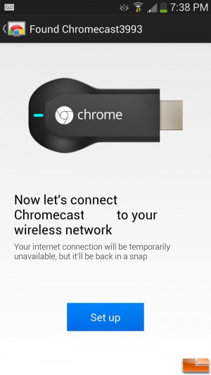 google chromecast setup new wifi