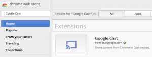 Google Cast Extension