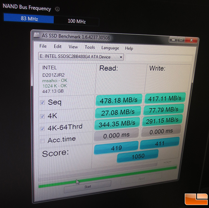 Intel SSD Overclocking 625MHz Controller