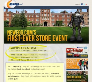 Newegg Pop-Up Store