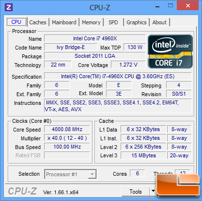 Intel Core i7-4960X CPU-Z