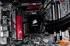 Corsair H100i Water Block Installed