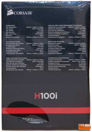 Corsair H100i Box Left