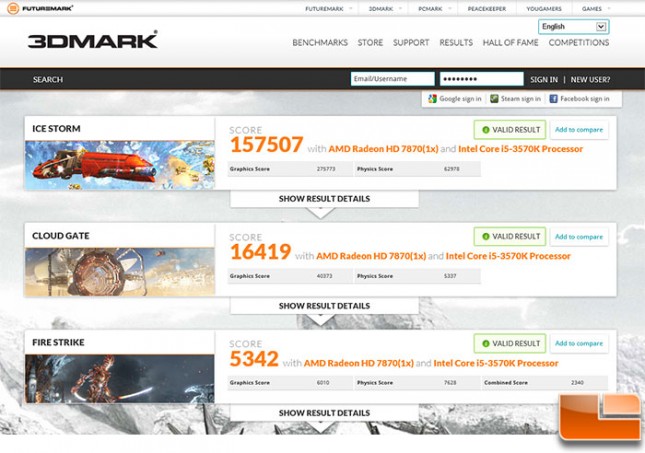 Gigabyte HD7870 Overclock 3d Mark