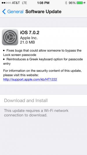 iOS 7.0.2