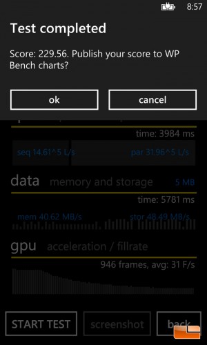 Nokia Lumia 1020 CPU Benchmarks