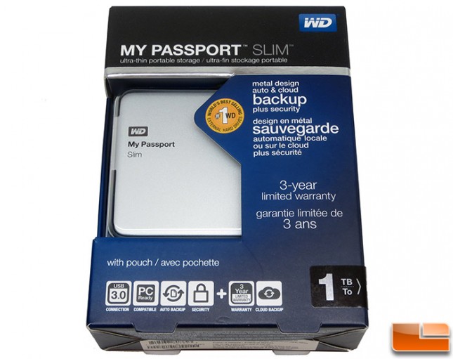 WD My Passport Slim 1TB Hard Drive