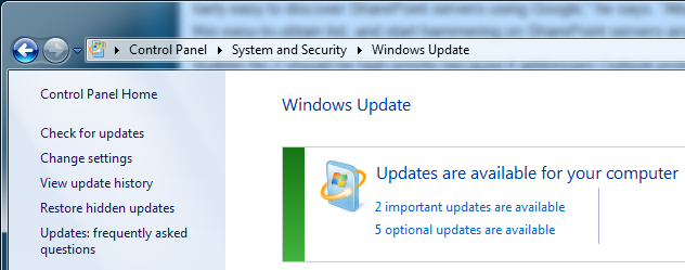 windows update