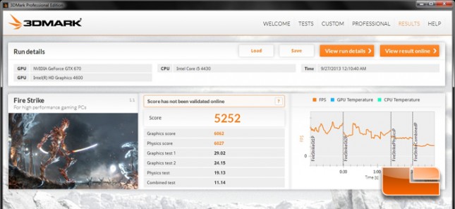 Alienware X51 R2 3DMark Firestrike Results