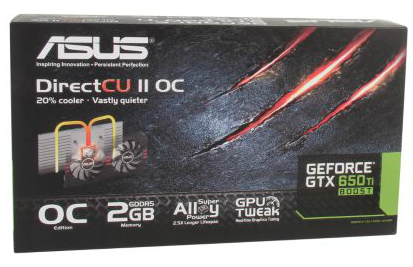 ASUS GeForce GTX 650 Ti BOOST 2GB