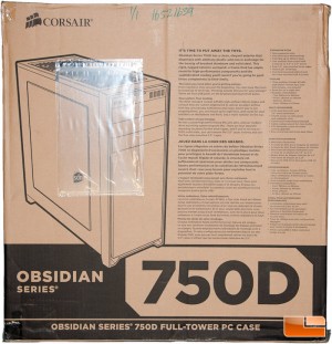 Corsair Obsidian 750D Box Front