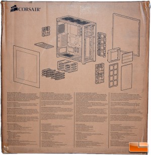 Corsair Obsidian 750D Box Rear