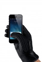 Mujjo Leather Crochet Touchscreen Gloves