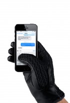 Mujjo Leather Crochet Touchscreen Gloves