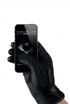 Mujjo Leather Crochet Touchscreen Gloves