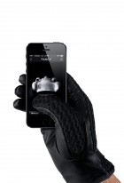 Mujjo Leather Crochet Touchscreen Gloves