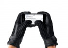 Mujjo Leather Crochet Touchscreen Gloves