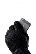 Mujjo Leather Crochet Touchscreen Gloves