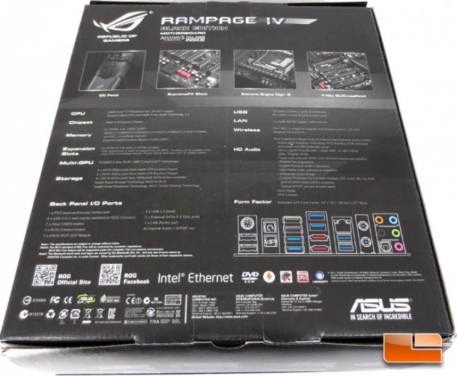 ASUS Rampage IV Black Edition Retail Packaging