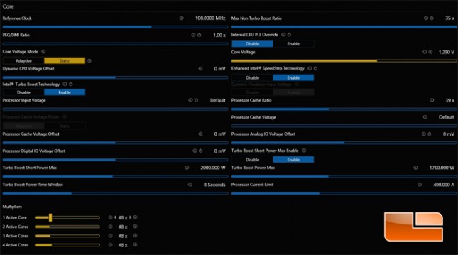 ECS GANK Drone Z87H3-A3X Overclocked Intel XTU Settings