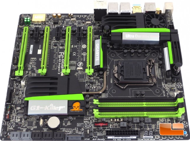 GIGABYTE G1.Sniper 5 Intel Z87 Motherboard Layout