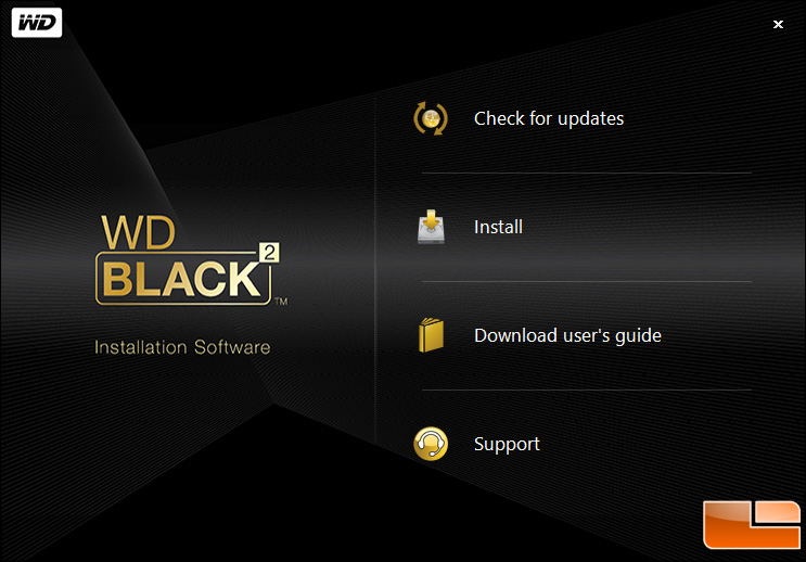 WD Black Software Install 2